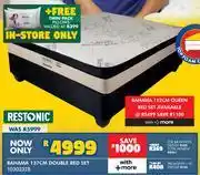 Russells Restonic Bahama 137cm Double Bed Set offer