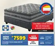 Russells Sealy Columbia 152cm Queen Bed Set offer
