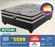 Russells Restonic Dream Zone 152cm Queen Bed Set offer