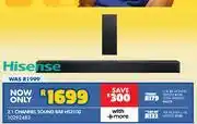 Russells Hisense 2.1 Channel Sound Bar HS2100 10292483 offer
