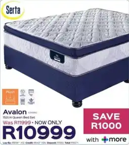 Sleepmasters Serta Avalon 152cm Queen Bed Set offer
