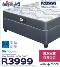 Sleepmasters Cozy Nights Bishop 152cm Queen Bed Set offer