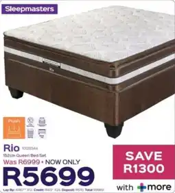 Sleepmasters Sleepmasters Rio 152cm Queen Bed Set offer