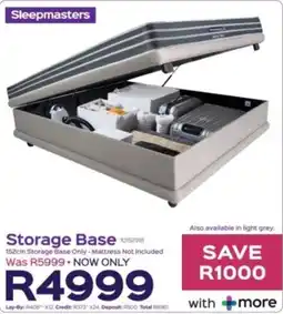 Sleepmasters Sleepmasters 152cm Storage Base offer