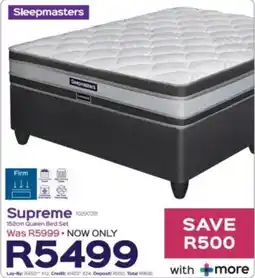 Sleepmasters Sleepmasters Supreme 152cm Queen Bed Set offer