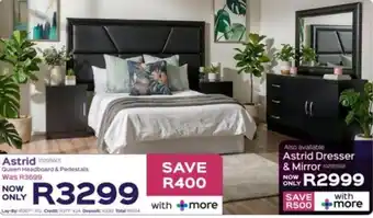 Astrid Queen Headboard & Pedestals