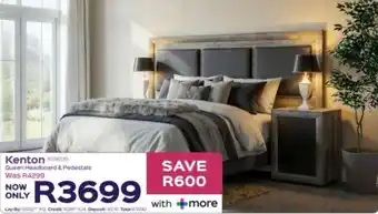 Kenton Queen Headboard & Pedestals