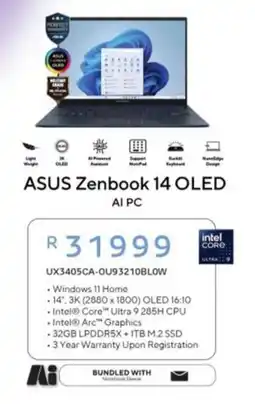 Computer Mania Asus Zenbook 14 OLED offer