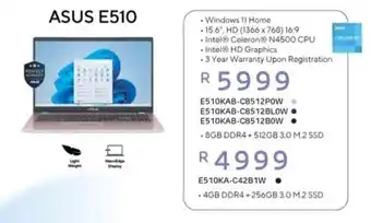 Computer Mania Asus E510 offer