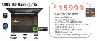 Computer Mania Asus TUF Gaming A15 offer