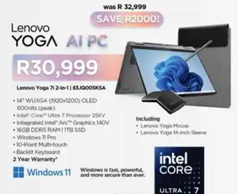Computer Mania Lenovo Yoga 7i 2-in-1 offer