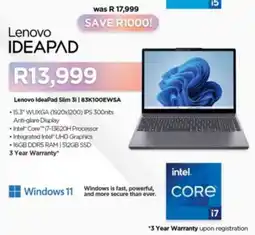 Computer Mania Lenovo IdeaPad Slim 3i offer