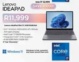 Computer Mania Lenovo IdeaPad Slim 3i offer