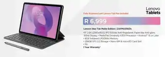 Computer Mania Lenovo Idea Tab Matte Edition offer