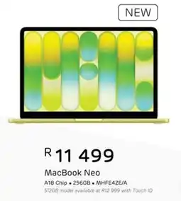 Computer Mania Apple MacBook Neo offer