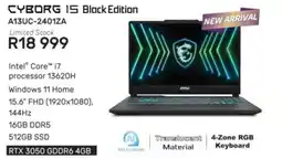 Computer Mania Msi Cyborg 15 Intel Core i7 processor Laptop offer
