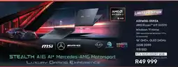 Computer Mania Msi AMD Ryzen A19 HX370 Laptop offer