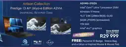Computer Mania Msi Prestige 13 AI + Ukiyo-e Edition A2VM offer
