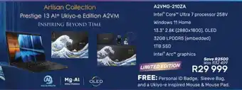 Computer Mania Msi Prestige 13 AI + Ukiyo-e Edition A2VM offer