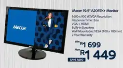 Computer Mania Mecer 19.5" A2057K+ Monitor offer