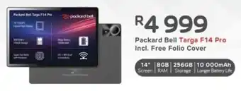 Computer Mania Packard Bell Targa F14 Pro Incl. Free Folio Cover offer