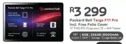Computer Mania Packard Bell Targa F11 Pro Incl. Free Folio Cover 11" FHD IPS Octacore LTE + Wifi Tablet offer