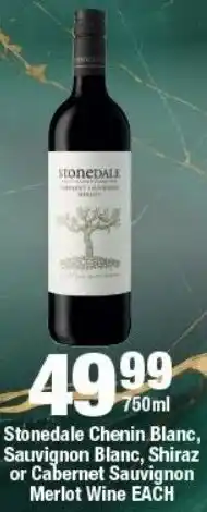 OK Liquor Stonedale Chenin Blanc, Sauvignon Blanc, Shiraz or Cabernet Sauvignon Merlot Wine offer
