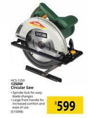 Builders Warehouse Ryobi 1250W Circular Saw HCS-1250 offer