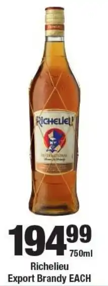 OK Liquor Richelieu Export Brandy offer