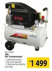 Builders Warehouse Ryobi 24L Airr Compressor RC-4524D offer