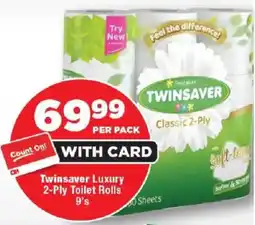 OK MiniMark Twinsaver Luxury 2-Ply Toilet Rolls offer