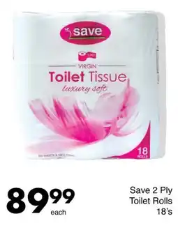 Save Save 2 Ply Toilet Rolls offer