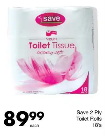 Save Save 2 Ply Toilet Rolls offer