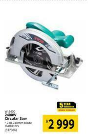 Builders Warehouse Ryobi 2400W Circular Saw W-2400 offer