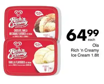 Save Ola Rich 'n Creamy Ice Cream offer