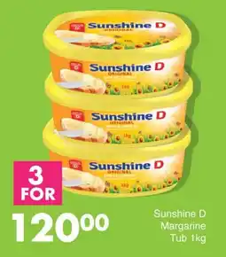 Save Sunshine D Margarine Tub offer