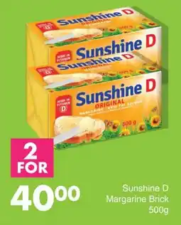 Save Sunshine D Margarine Brick offer