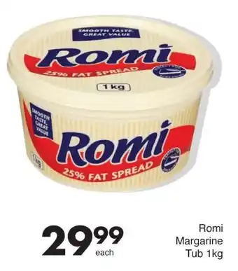 Save Romi Margarine Tub offer