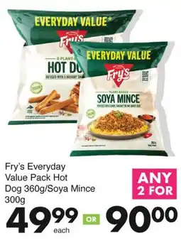 Save Fry's Everyday Value Pack Hot Dog/ Soya Mince offer