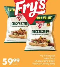 Save Fry's Everyday Value Pack Chicken Style Strips Regular/ Chunky offer