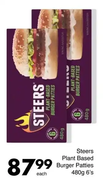 Save Steers Plant Based Burger Patties offer