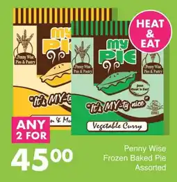 Save Penny Wise Frozen Baked Pie Assorted offer