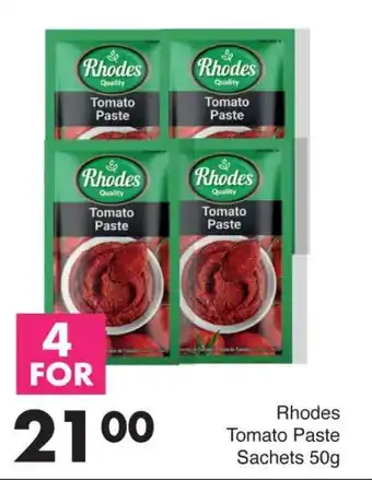 Save Rhodes Tomato Paste Sachets offer