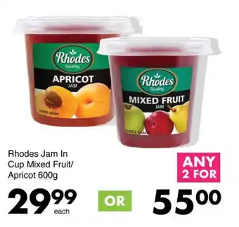 Save Rhodes Jam In Cup Mixed Fruit/ Apricot offer