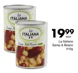 Save La Italiana Samp & Beans offer