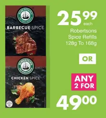 Save Robertsons Spice Refills offer