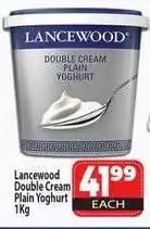 Supa Store Lancewood Double Cream Plain Yoghurt 1Kg offer