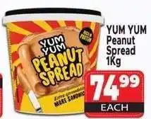 Supa Store YUM YUM Peanut Spread 1Kg offer