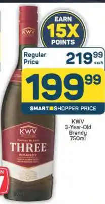 Pick n Pay KWV 3-Year Old Brandy 750ml offer