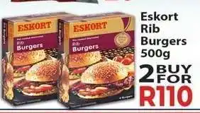 Supa Store Eskort Rib Burgers 500g offer